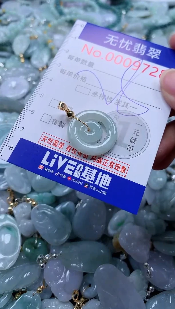 翡翠未镶嵌吊坠(不含链)9728