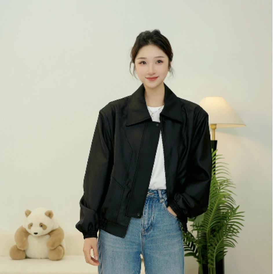 2025秋季新款女士短款显瘦休闲夹克