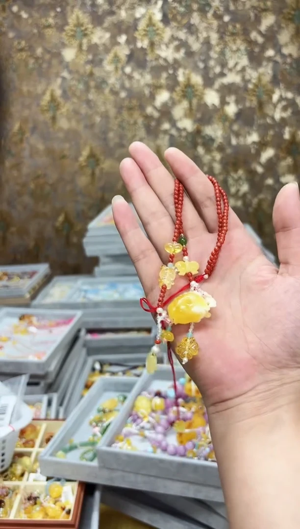 琥珀项链未镶嵌灵*【多样性发一】