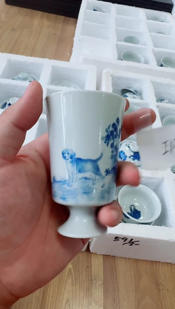 杯子景德镇手工手绘主人杯
