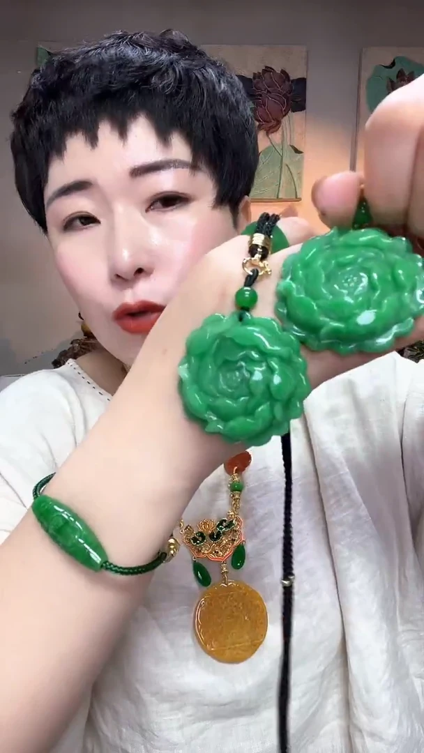 吊坠(赠链)合金翡翠719