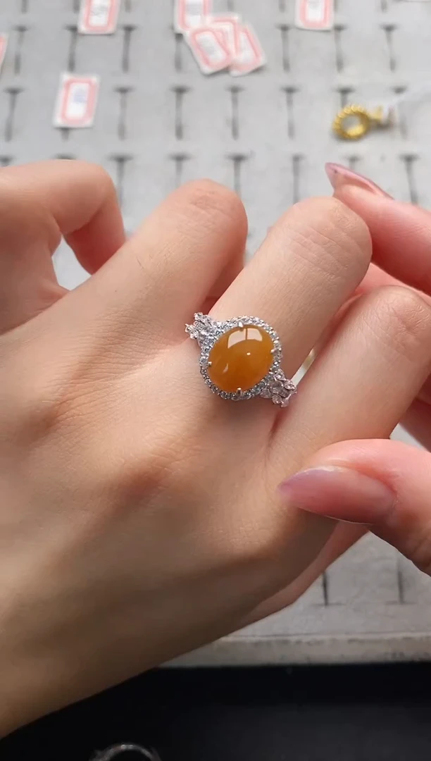 银S925镶嵌戒指翡翠3333333+1