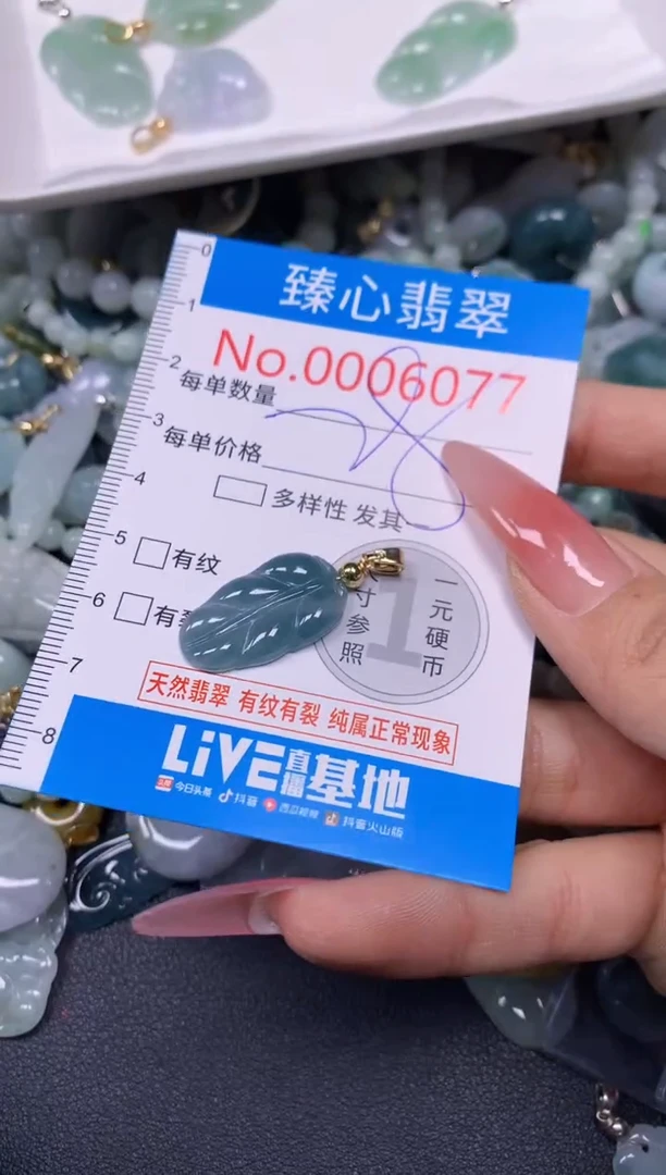 【闪购商品】翡翠颈饰未镶嵌含绳0006077