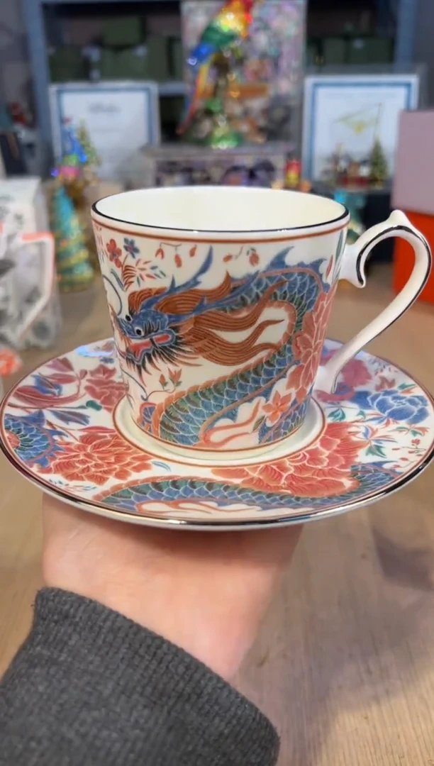 【闪购商品】杯120龙凤刺绣大杯碟