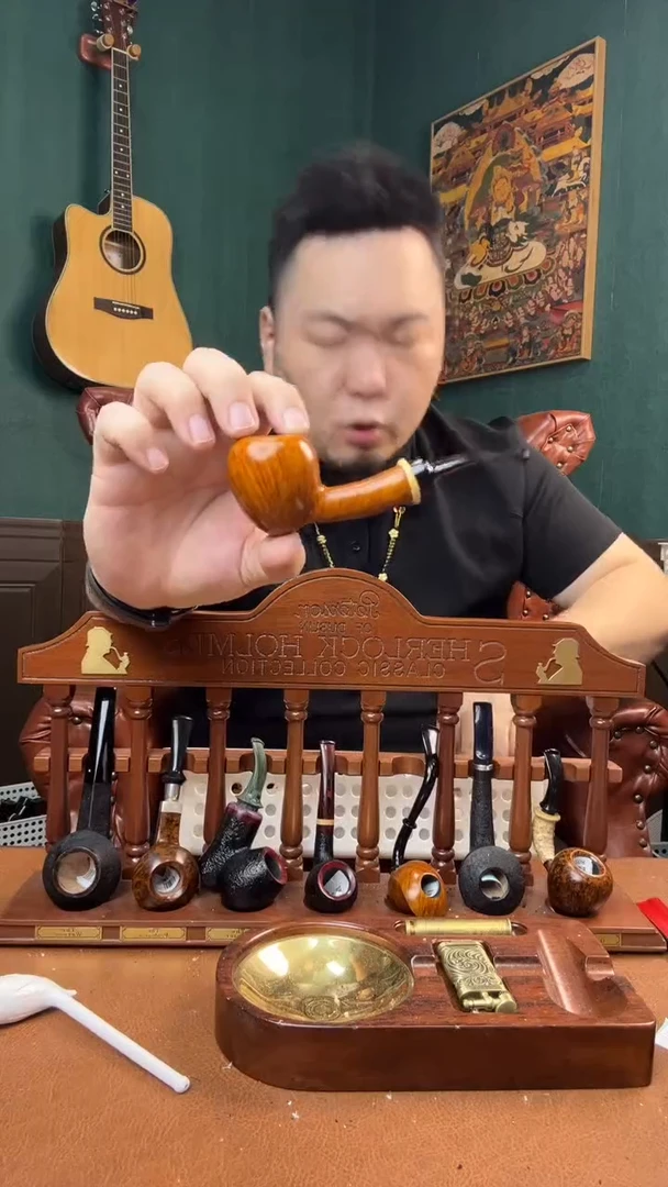 石楠木木雕款意大利进口石楠木烟斗