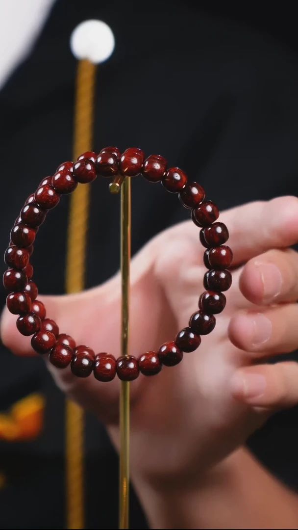 手串/手链小叶紫檀SG013 印度小叶紫檀7*7.7单圈 微瑕