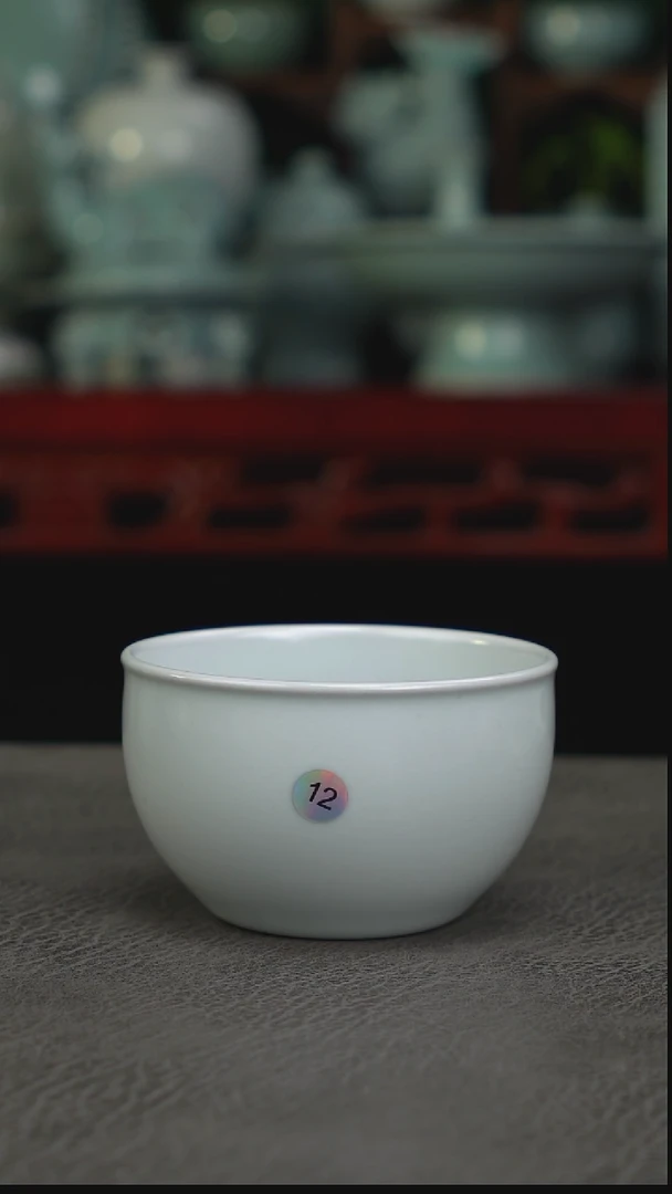 12号月白无纹缸杯微瑕福利~帆