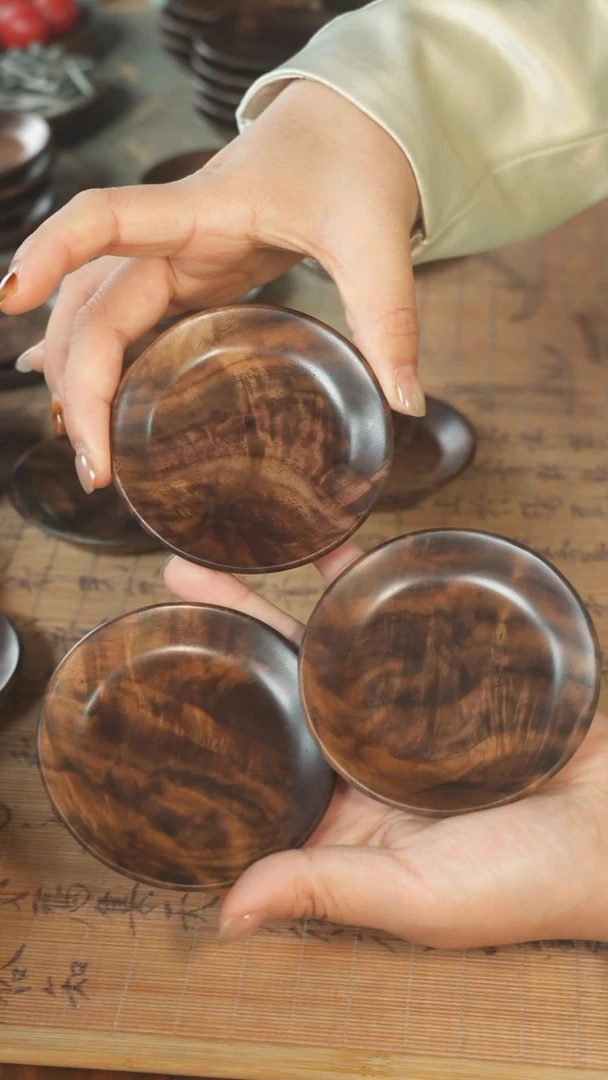 y****豚北美黑胡桃木茶盘3个一起107