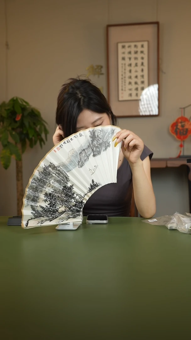 扇子扇子吴贤军SZ02181山水