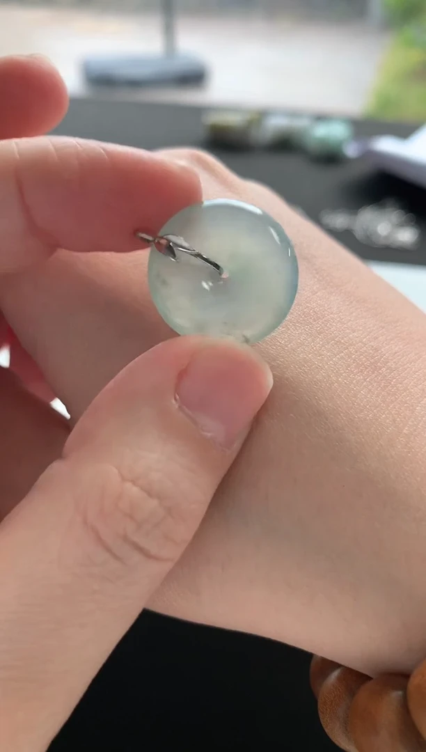 未镶嵌挂件翡翠平安扣F1656-388