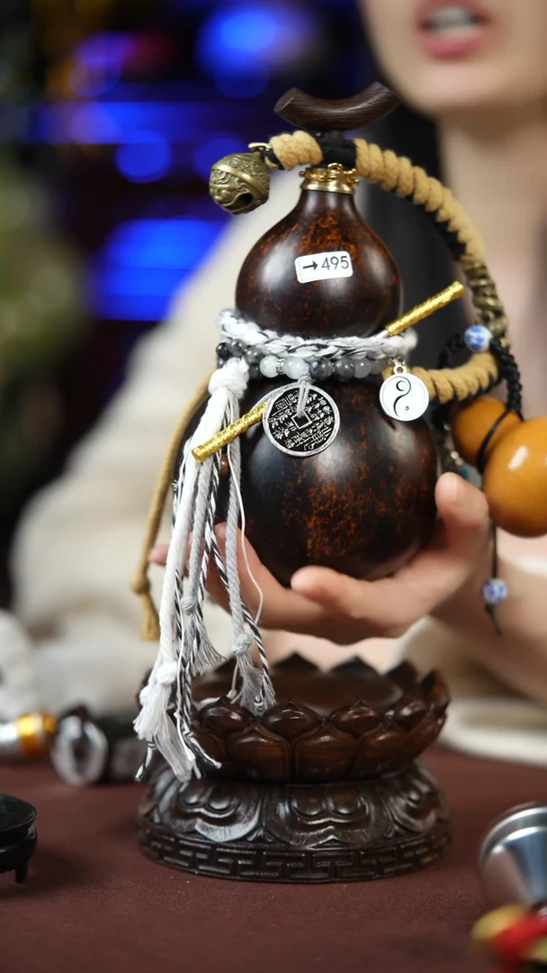 【闪购商品】495号300ml左右的非遗漆器酒葫芦