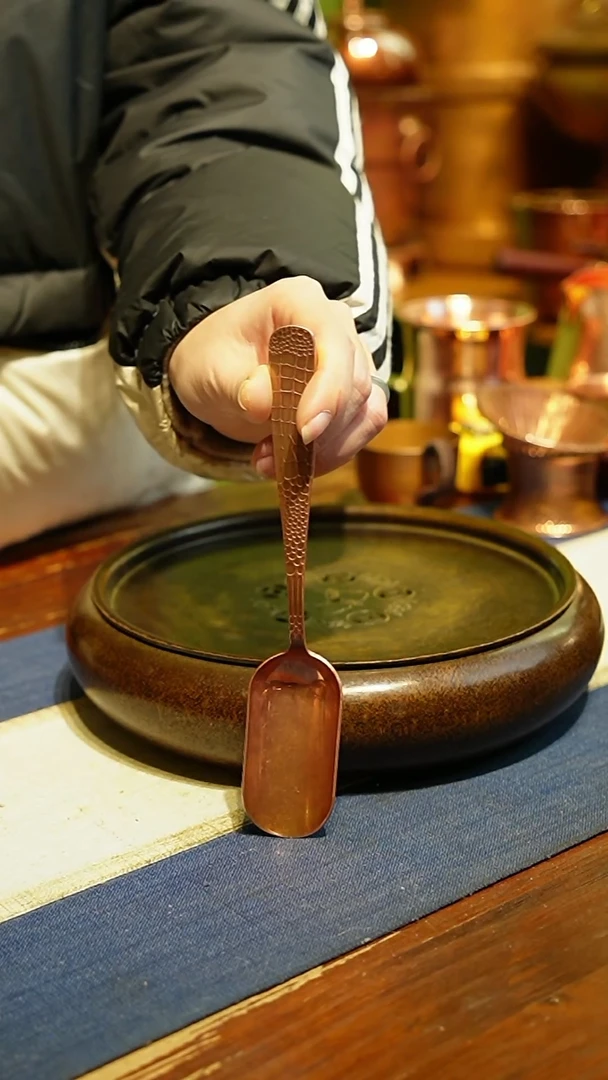 【闪购商品】纯紫铜取茶勺（冲之雅器）