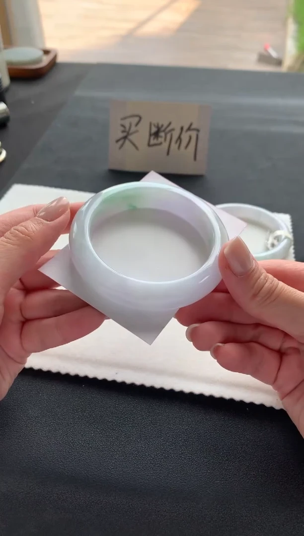 翡翠手镯未镶嵌54.5正圈买断Y1993