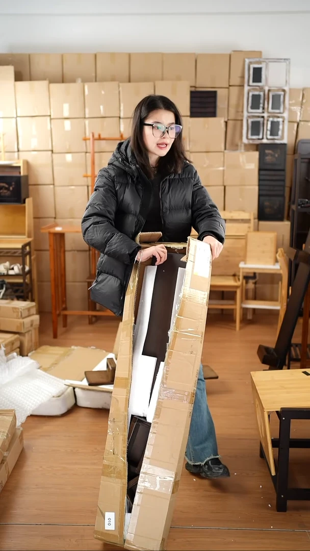 竹110宽实木电脑增高架010