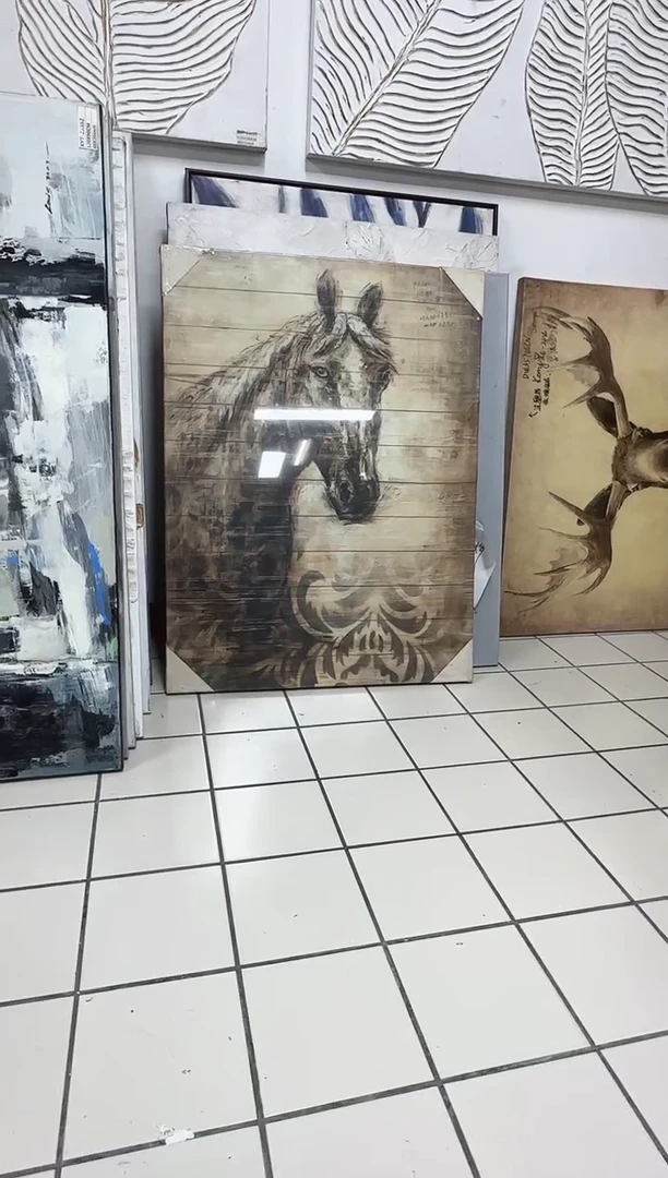 竖款168美术馆 装饰画 100*75