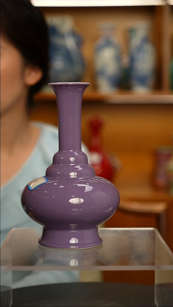 其他瓷紫釉赏瓶（一只）