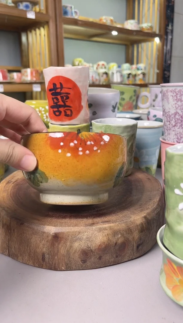瓷片手绘高温釉下彩陶瓷