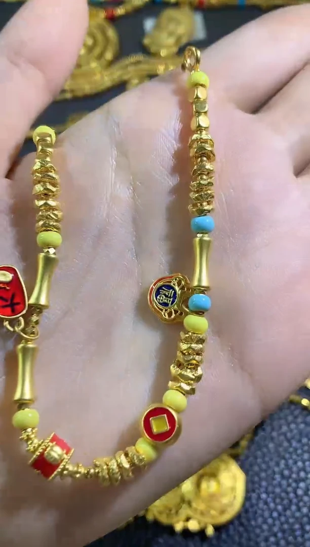 手链定制足金A83