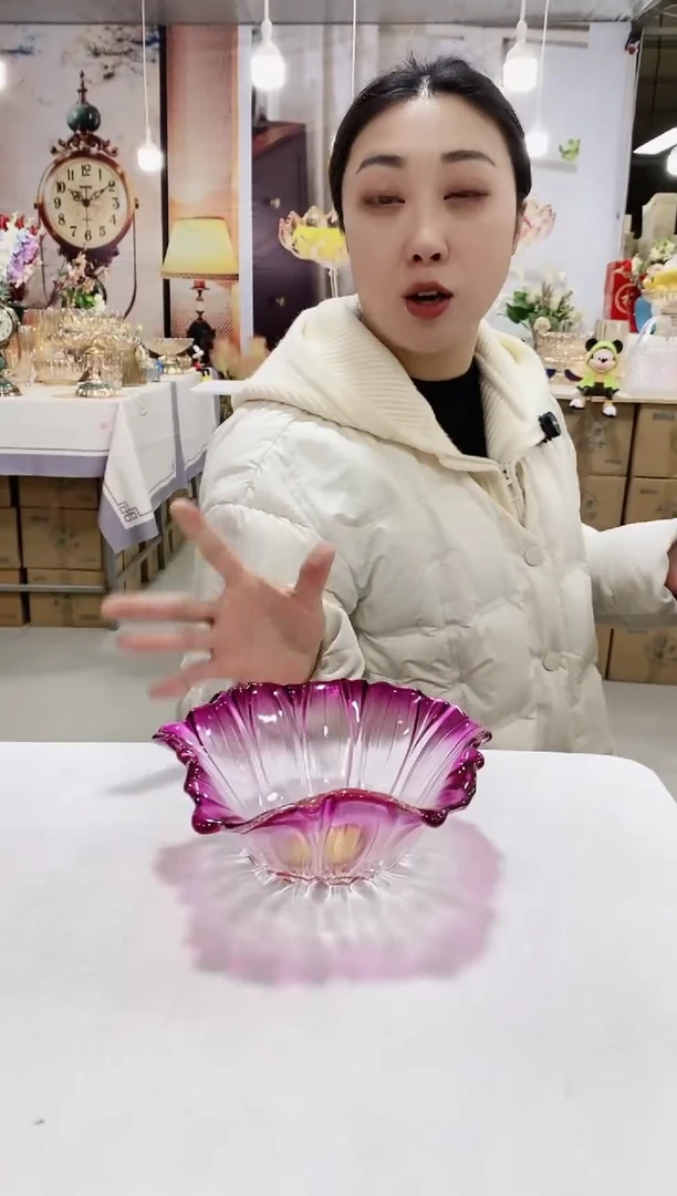 紫色葵花小号果斗一个