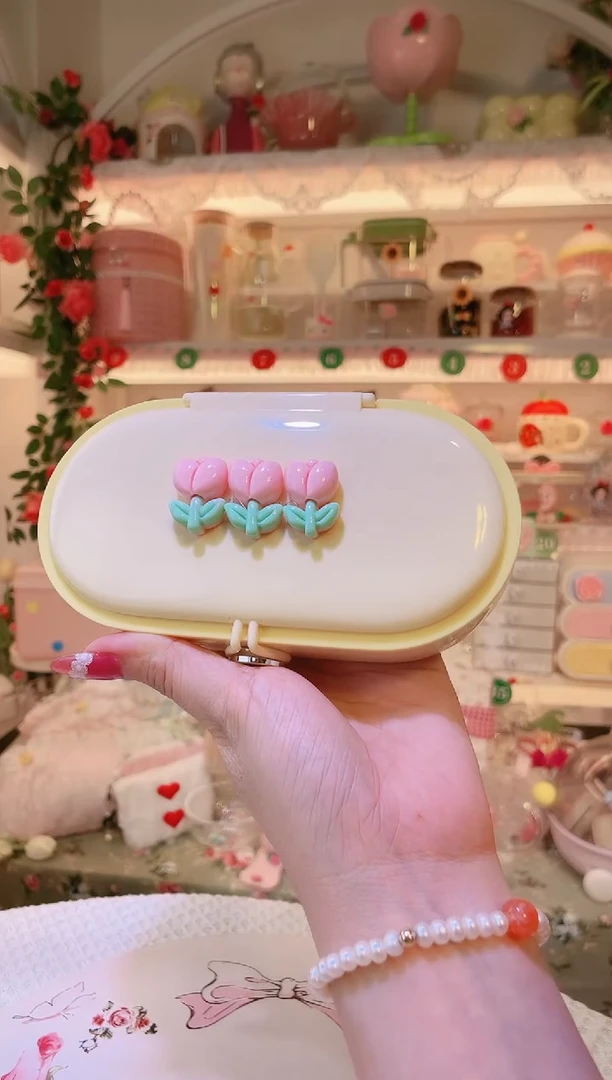 郁金香花针线盒——手工制作品质好！