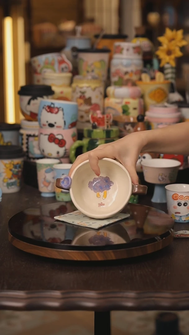 随机景德镇釉下彩绘设计师款式陶瓷