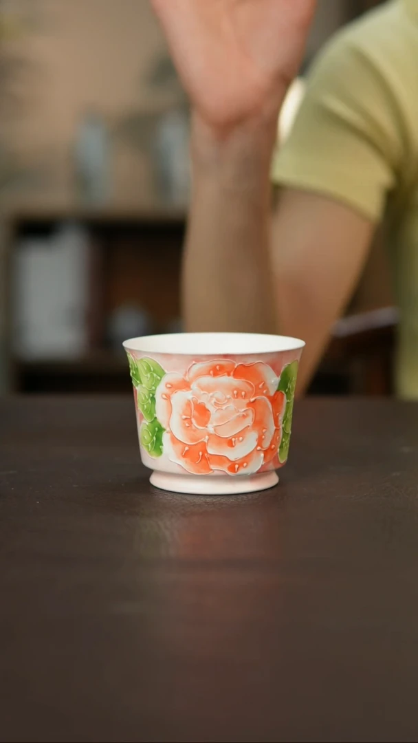 景德镇陶瓷杯碗柴烧多人