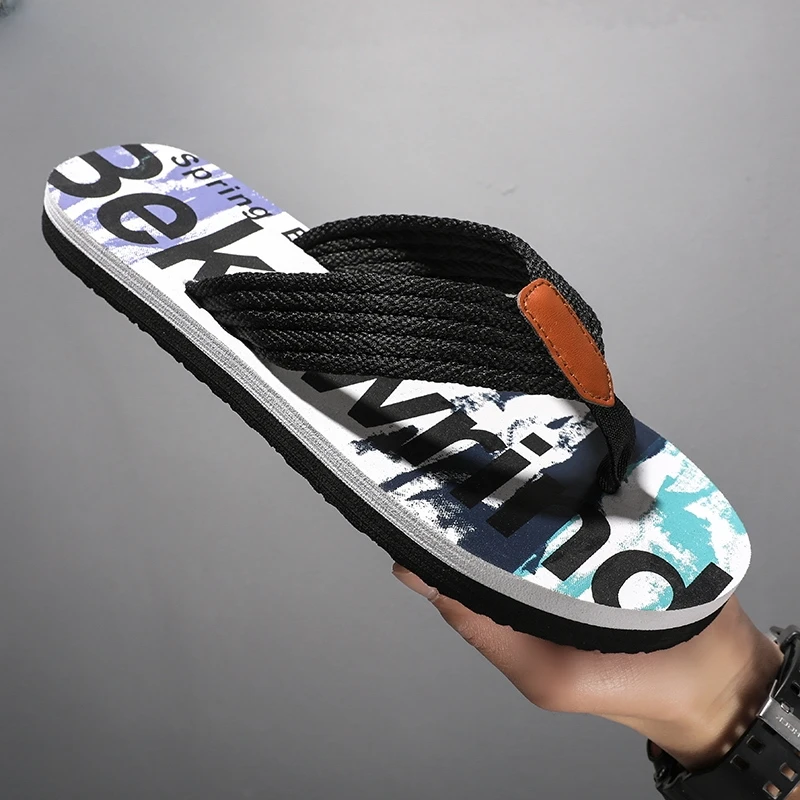 2025夏季新款人字拖男外穿防滑夹脚越南拖鞋耐磨沙滩时尚凉鞋橡胶