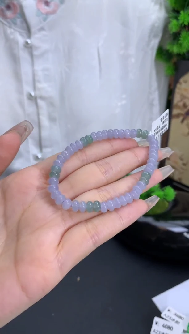 【闪购商品】翡翠手链未镶嵌卡5.8mm