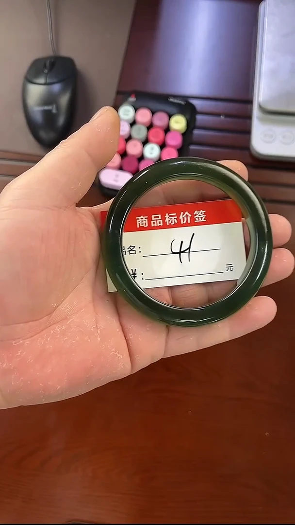 未镶嵌蛇纹石玉手镯大*哥62