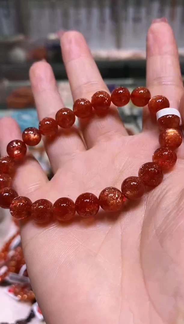 未镶嵌手链长石多样性发其一金太阳8.5+