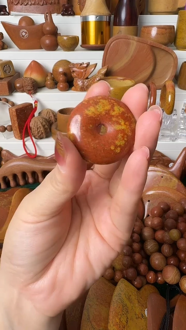 泗水砭石元旦宠粉节/砭石平安扣