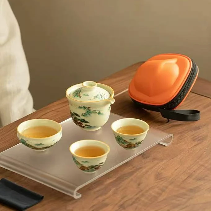 ys387-山水旅行茶具