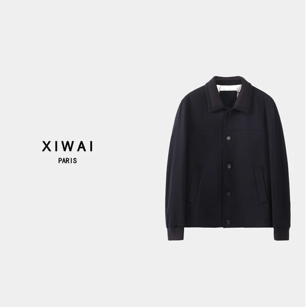 高定男装 秋冬新款24s男士男款翻领休闲男简约夹克 9932