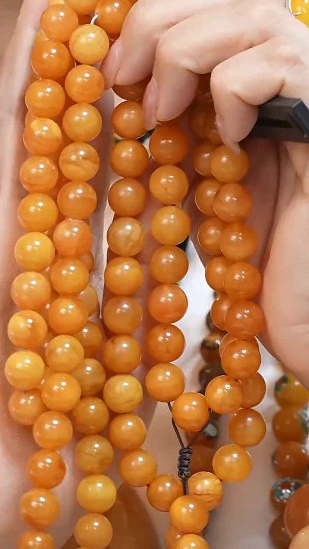 蜜蜡颈饰未镶嵌5950天然蜜蜡珠宝奇石云端妖孽妖花全部保真