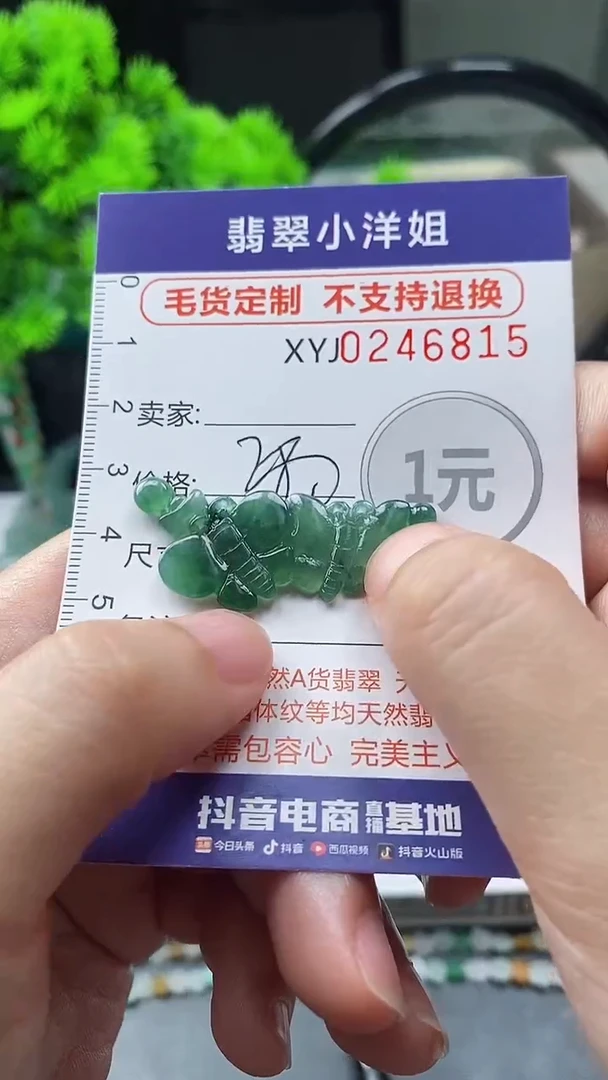 定制翡翠未镶嵌毛货商品/不退换//6815