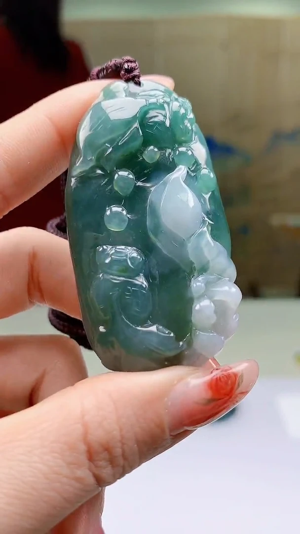 【闪购商品】定制翡翠未镶嵌4902ty-毛货挂件53