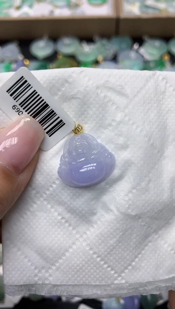颈饰18K金镶嵌翡翠1111111111