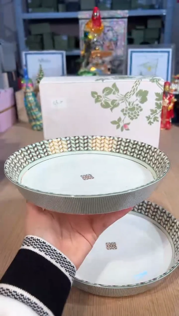 【闪购商品】杯69歌剧院反口20.5汤盘（绿）