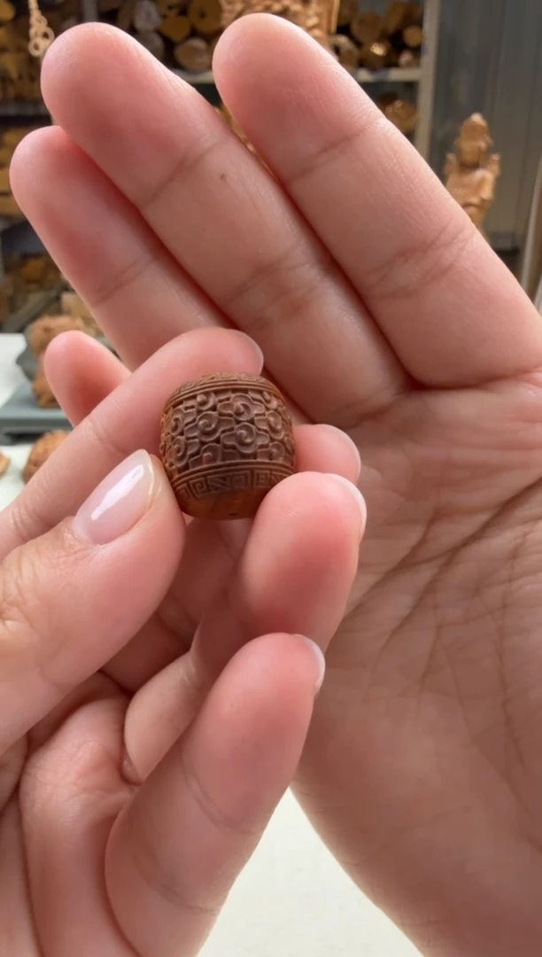 【闪购商品】檀香木吊坠1.8祥云桶珠吊坠 印度老山檀香