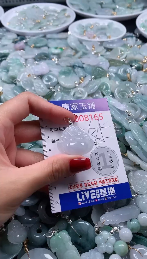 翡翠未镶嵌吊坠(不含链)多样性发其一8165