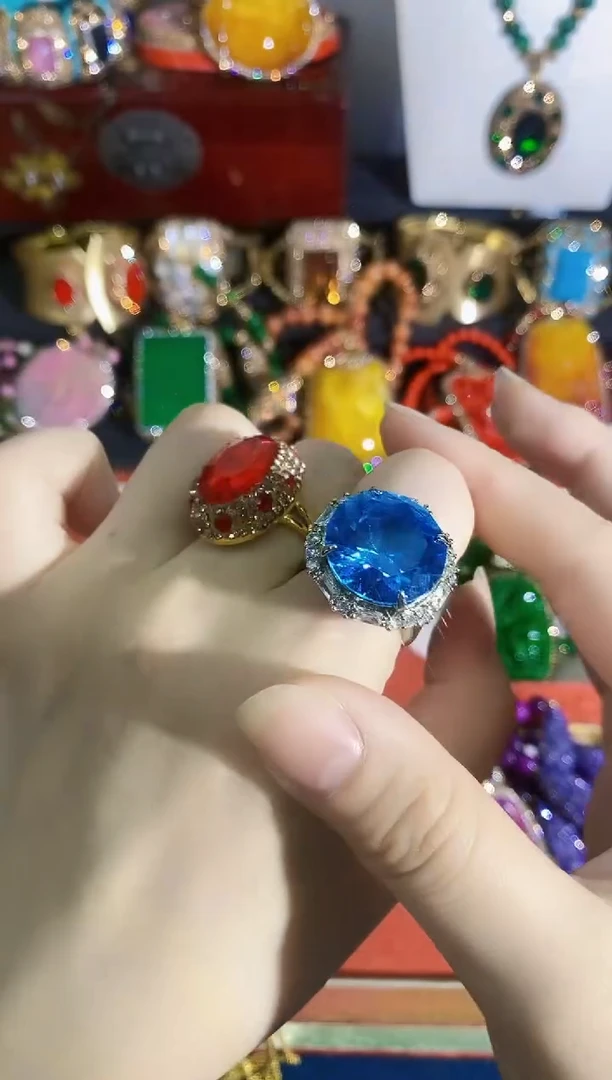 铜合金合成立方氧化锆戒指