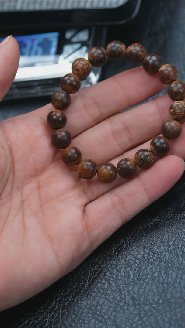 【闪购商品】沉香手串老惠安红土沉水1.0单圈