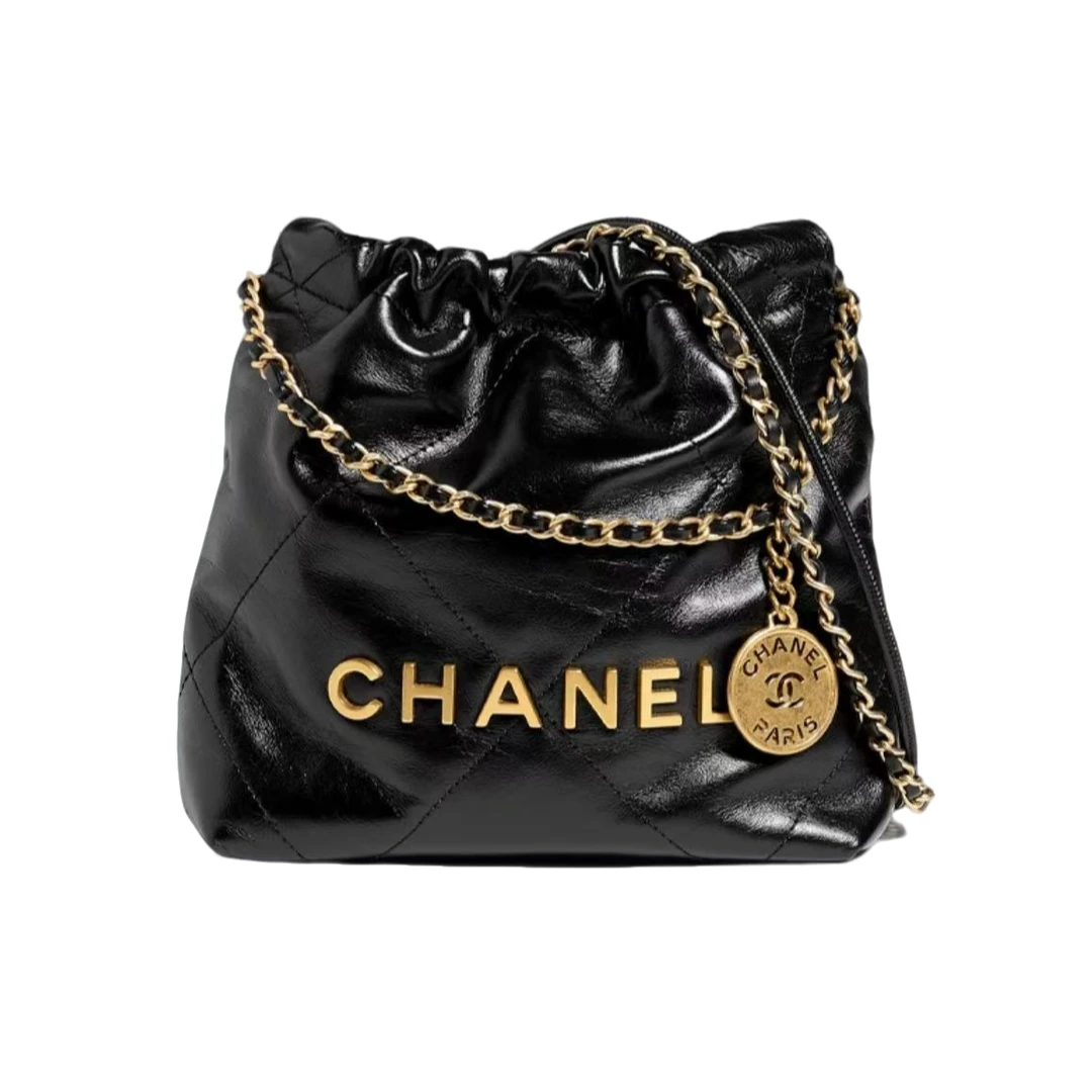 未使用 Chanel/香奈儿 【交个朋友专属】黑金22bag mini单肩包/芯片
