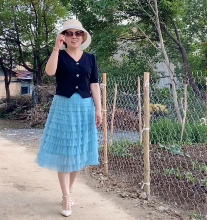 短裙夏季网纱蛋糕裙小个子减龄纱裙高品质韩版甜美显瘦显高a字裙