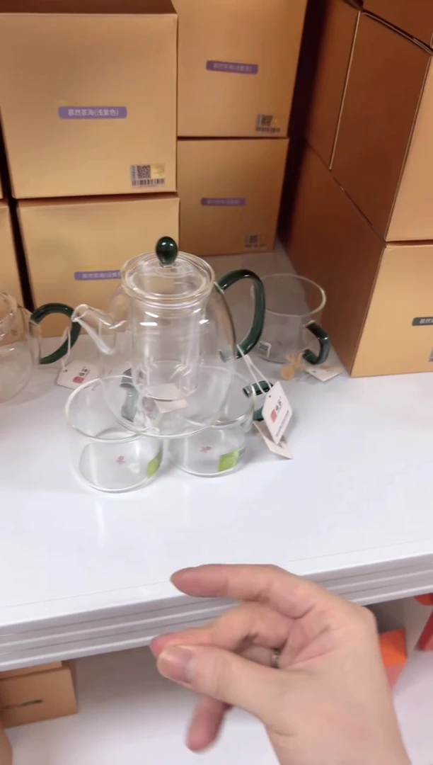 福容秦钟壶墨绿色 送禾器清禾杯墨绿两只