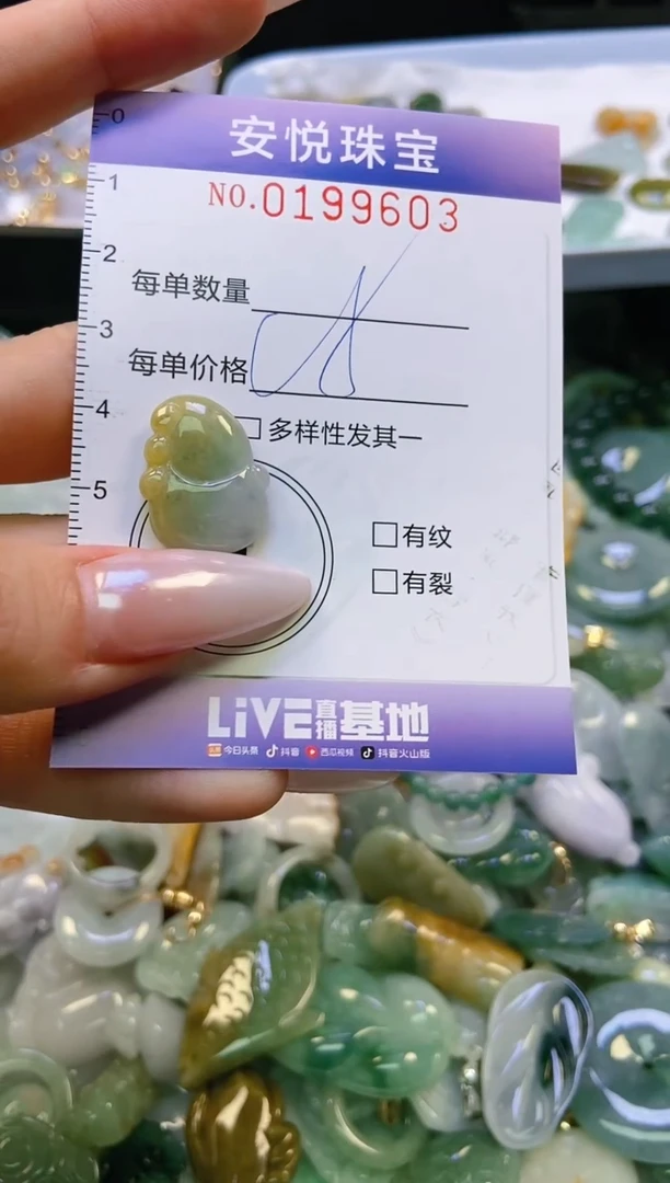 翡翠挂件未镶嵌闪购0199603