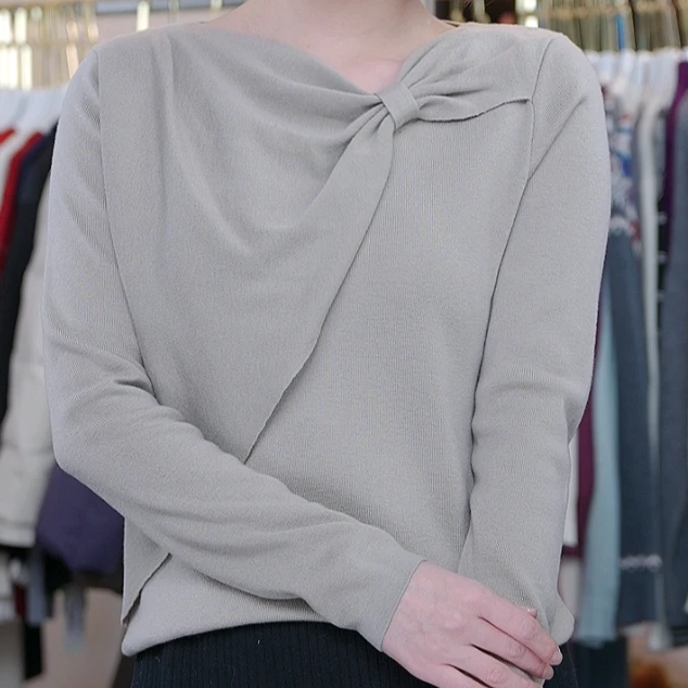 【蜜客严选】时尚休闲百搭女士长袖针织毛衫MKGP0M11