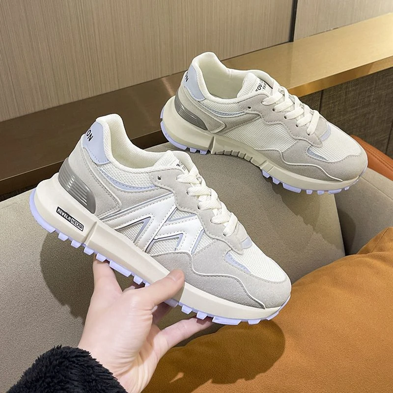 【秋季上新】2025阿甘鞋女春夏新款韩版百搭网面透气休闲运动跑步鞋