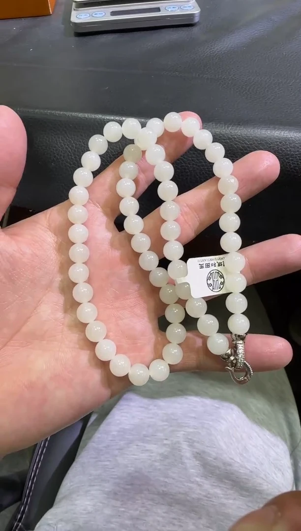 未镶嵌手串和田玉天泰白玉妈妈链（产地直发）