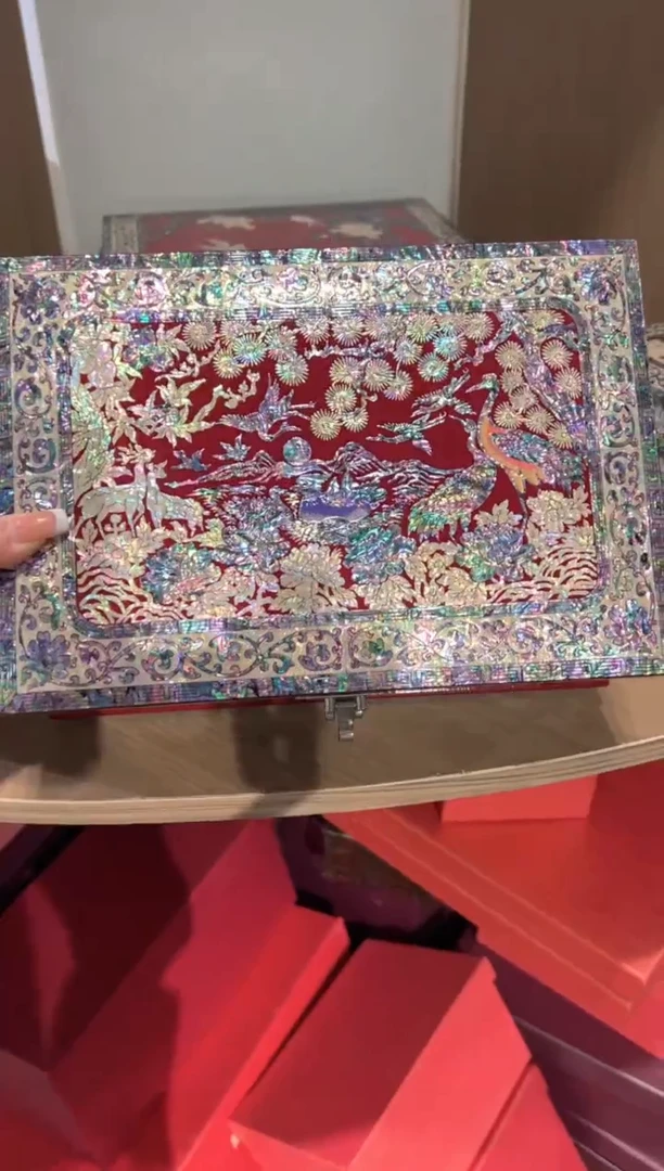 【闪购商品】鱼锁全贝底·弘贝雅螺钿漆器文化馆